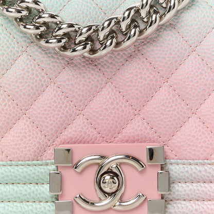 Chanel Caviar Quilted Small Cuba Rainbow Boy Flap Multicolor 8 of 11