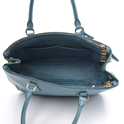 Prada Saffiano Medium Galleria Double Zip Tote Turchese 5 of 19
