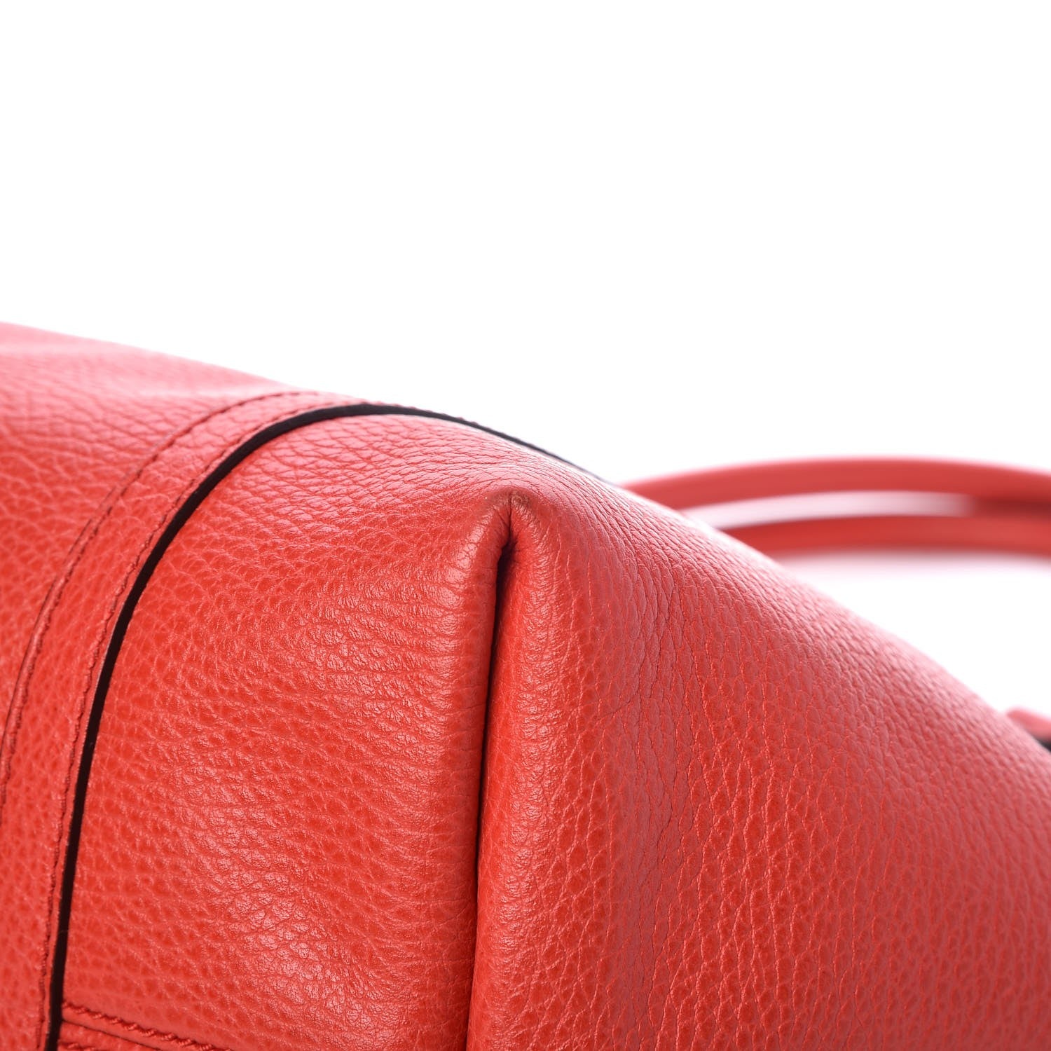 Gucci Pebbled Calfskin Medium Joy Tote Red 9 of 11