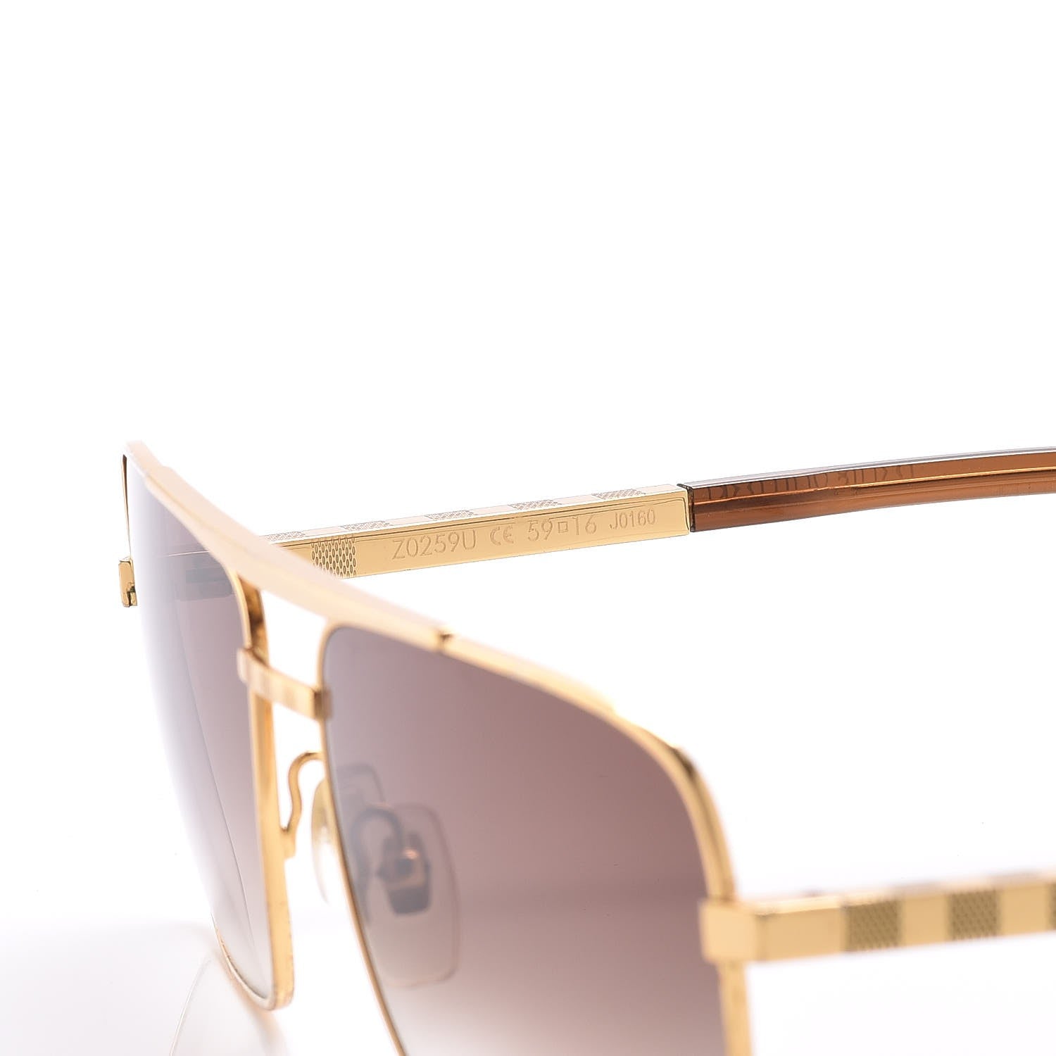 Louis Vuitton Attitude Sunglasses Z0259U Gold 7 of 7