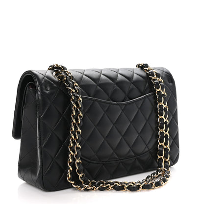 Chanel Lambskin Quilted Medium Double Flap Black 3 of 11