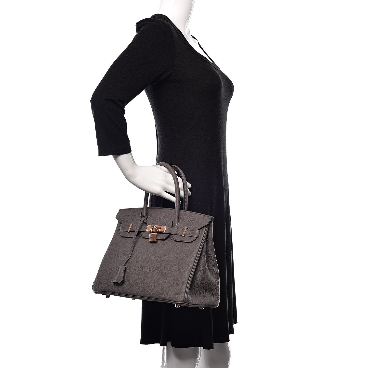Hermes Togo Birkin 30 Etain 2 of 33
