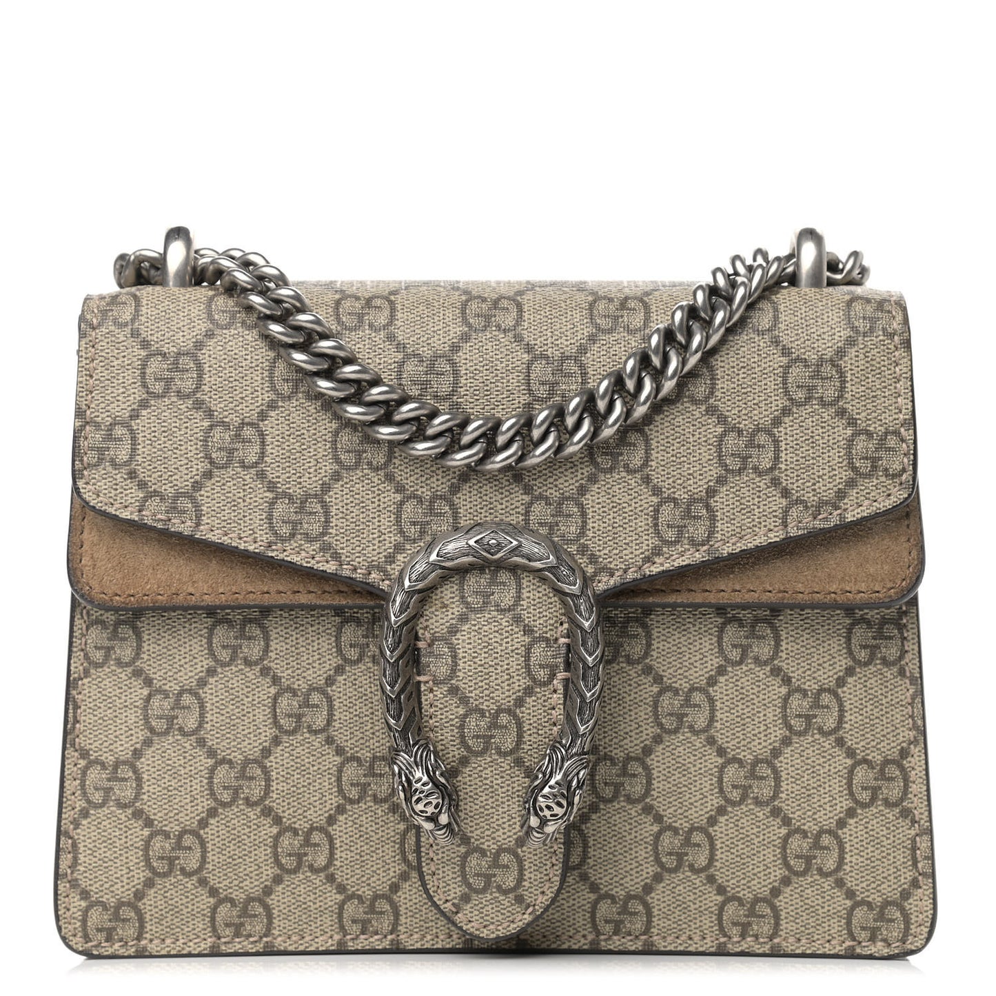 GG Supreme Monogram Mini Dionysus Shoulder Bag Taupe