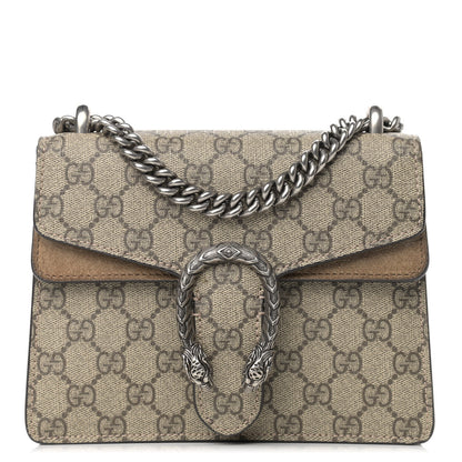 Gucci GG Supreme Monogram Mini Dionysus Shoulder Bag Taupe 1 of 12