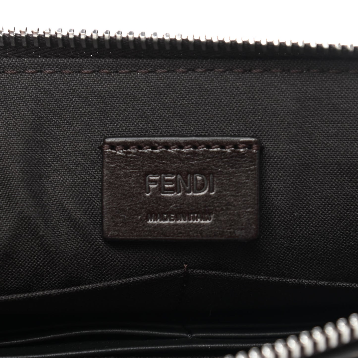 X SARAH COLEMAN Vitello Grace Light Micro FF Vertigo Embossed Flat Clutch Maya Black