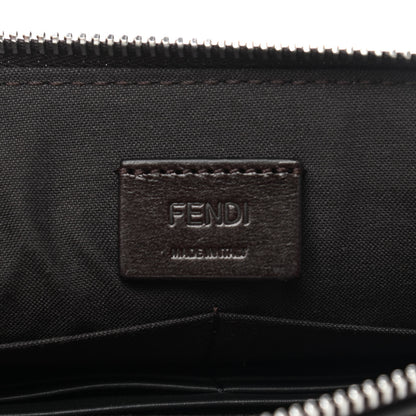 Fendi X SARAH COLEMAN Vitello Grace Light Micro FF Vertigo Embossed Flat Clutch Maya Black 6 of 7