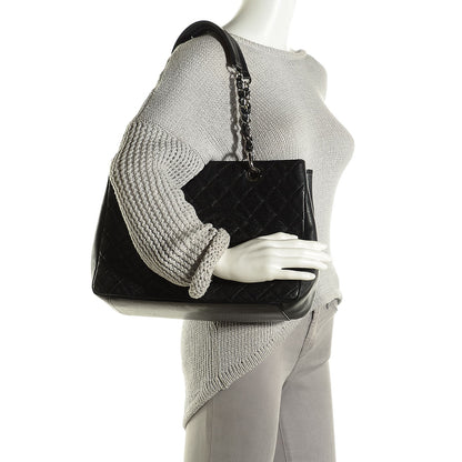 Chanel Caviar Quilted Grand Shopping Tote GST Black 2 of 8