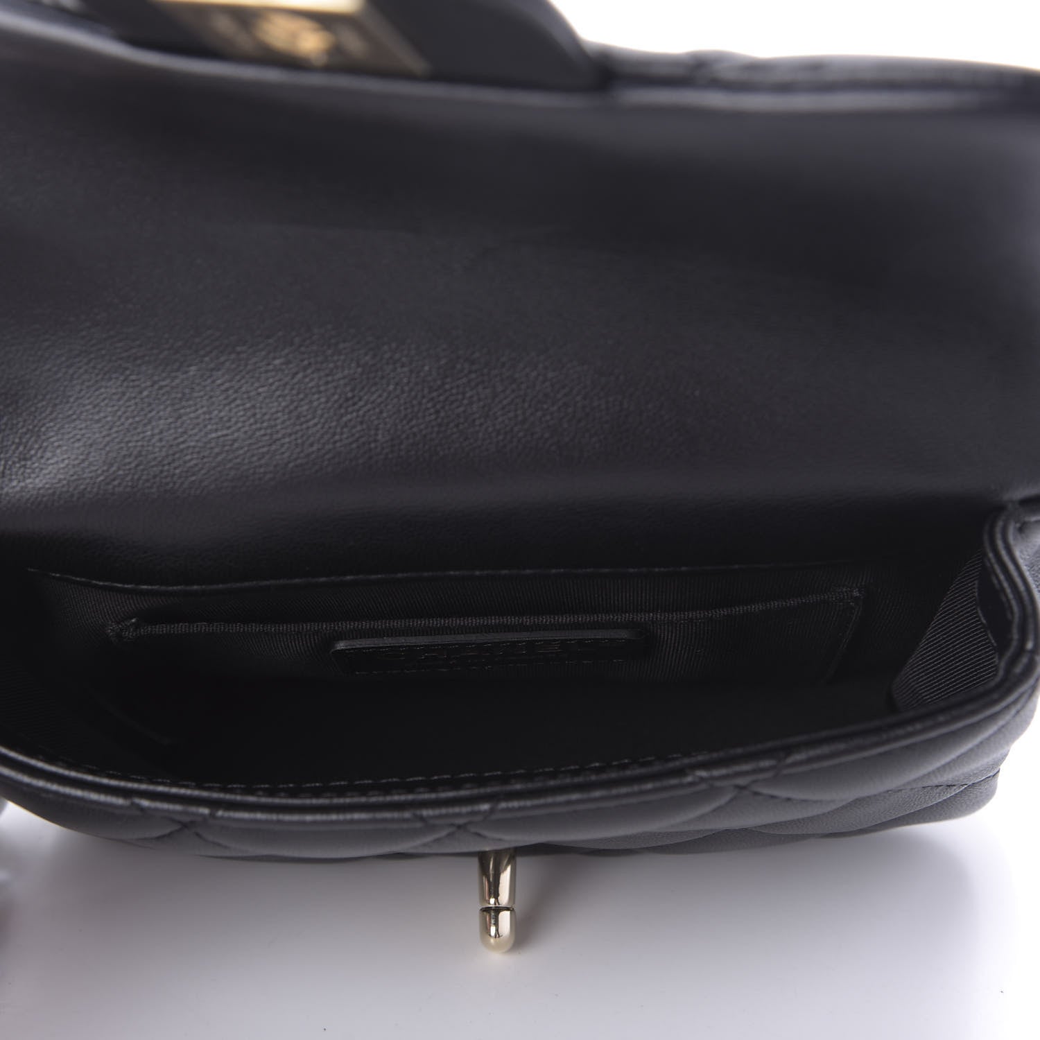 Chanel Lambskin Quilted Mini My Precious Waist Bag Black 4 of 9