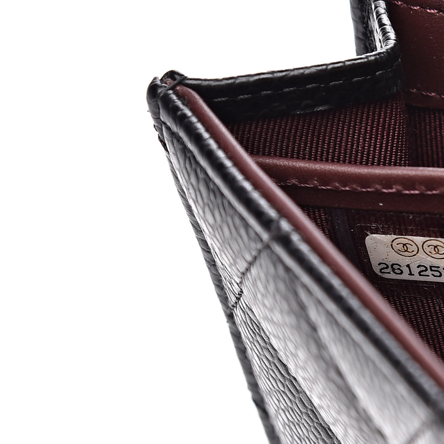 Caviar Quilted Large Gusset Flap Wallet Black