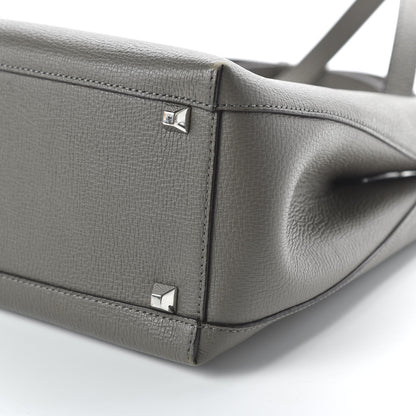 MCM Grained Calfskin Sarah Medium Visetos Hobo Grey 6 of 7