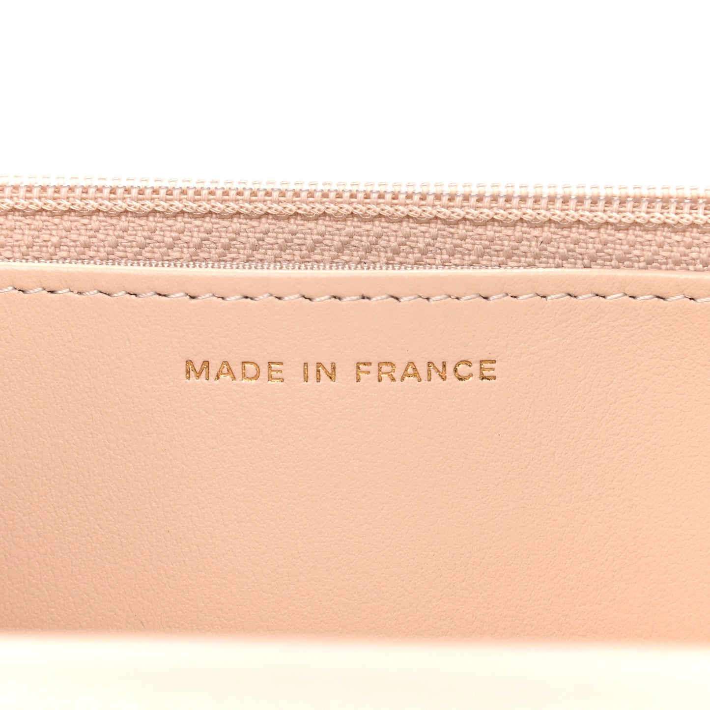 Caviar Quilted Coco Candy Wallet On Chain WOC Beige