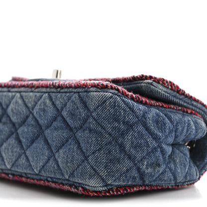 Chanel Denim Braided Mini Rectangular Flap Bag Blue 10 of 14