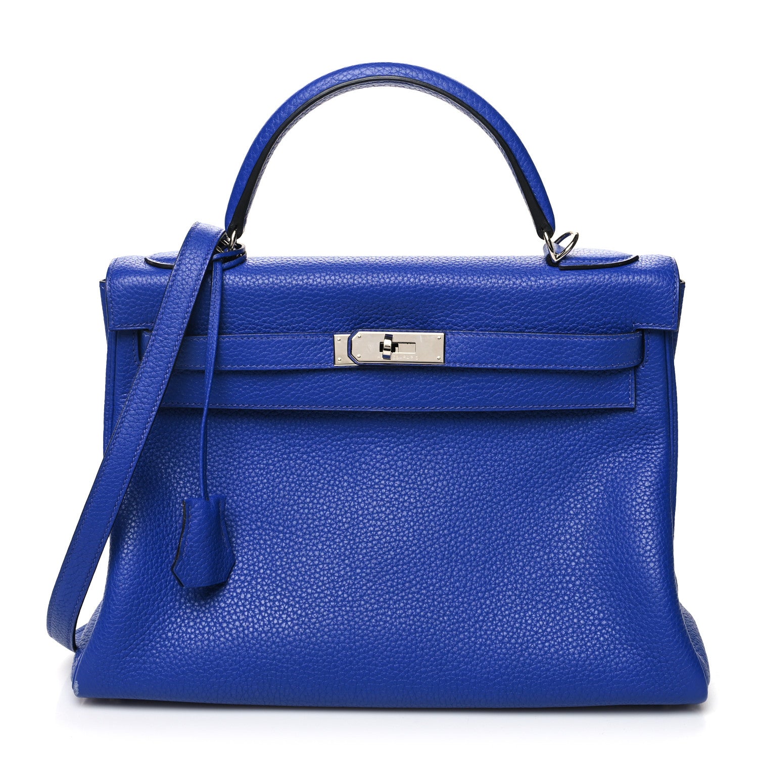 Hermes Togo Kelly Retourne 32 Bleu Electrique 1 of 7