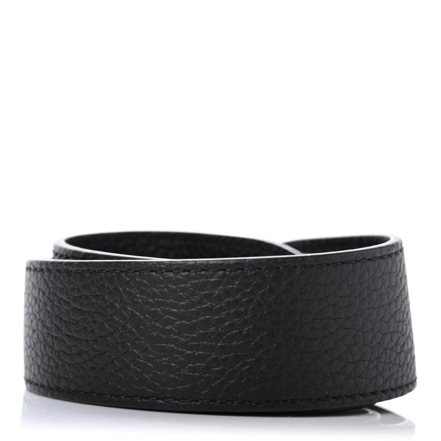 Louis Vuitton Calfskin Jersey Shoulder Strap Black 2 of 4