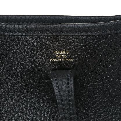 Hermes Taurillon Clemence Evelyne TPM Black 6 of 10