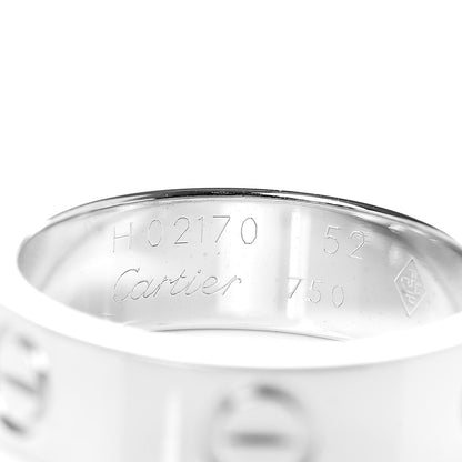 Cartier 18K White Gold 5.5mm LOVE Ring 52 6 4 of 4
