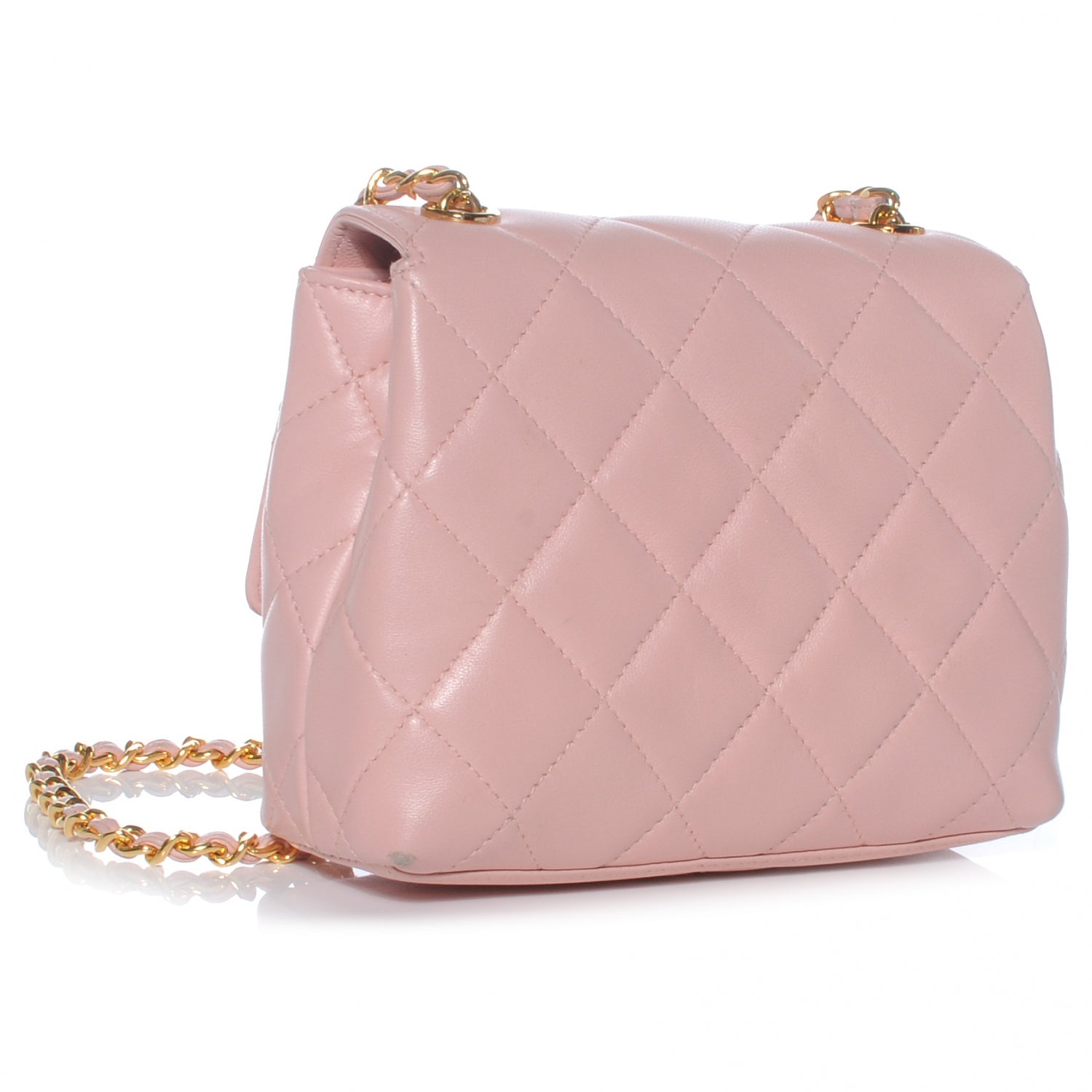Chanel Lambskin Camellia Mini Flap Pink 3 of 8