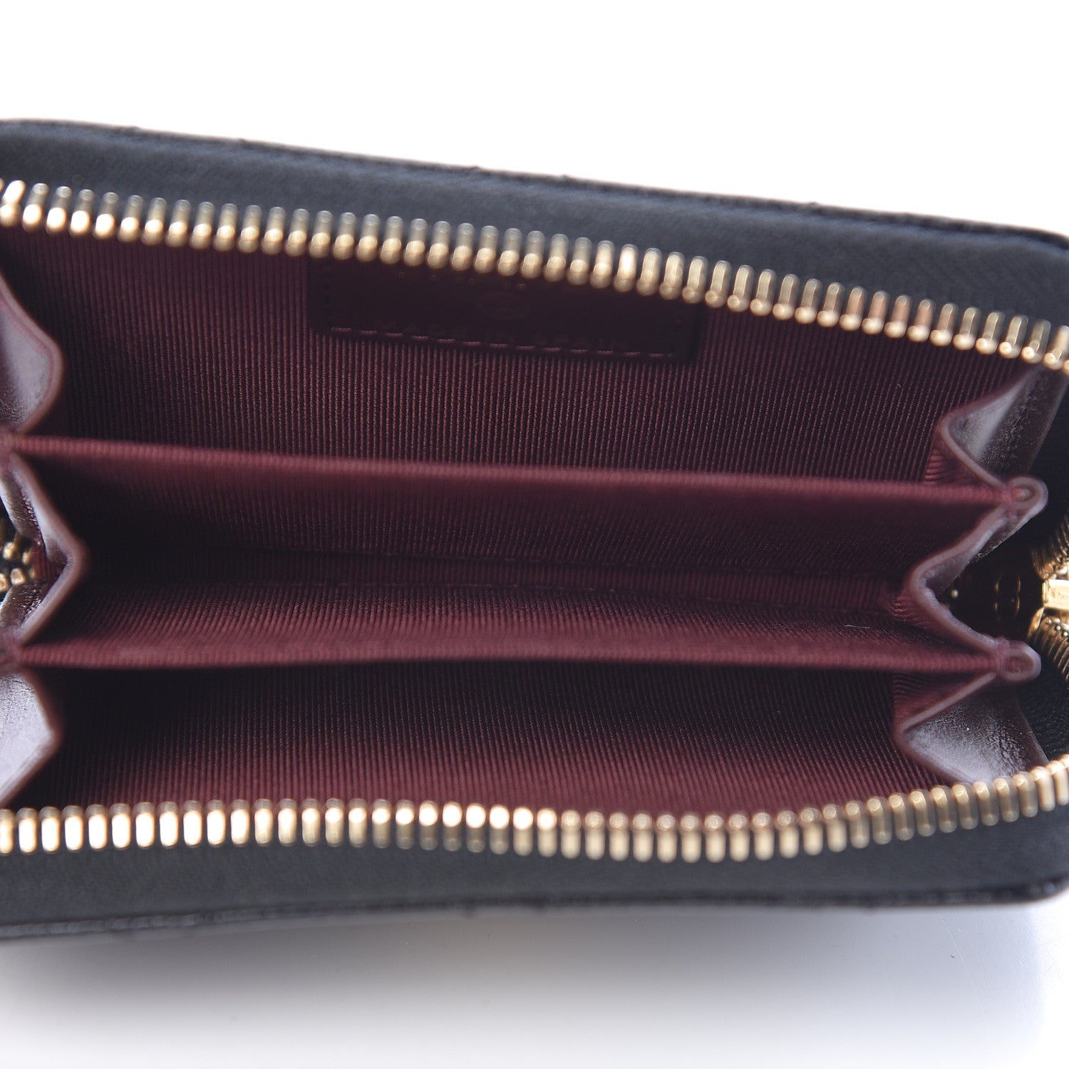 Chanel Caviar Quilted Zip Coin Purse Black 5 of 7
