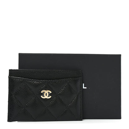 Chanel Caviar Quilted Card Holder Black 8 of 8