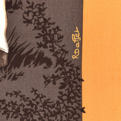Hermes Cashmere Silk Les Girafes Shawl 140 3 of 6