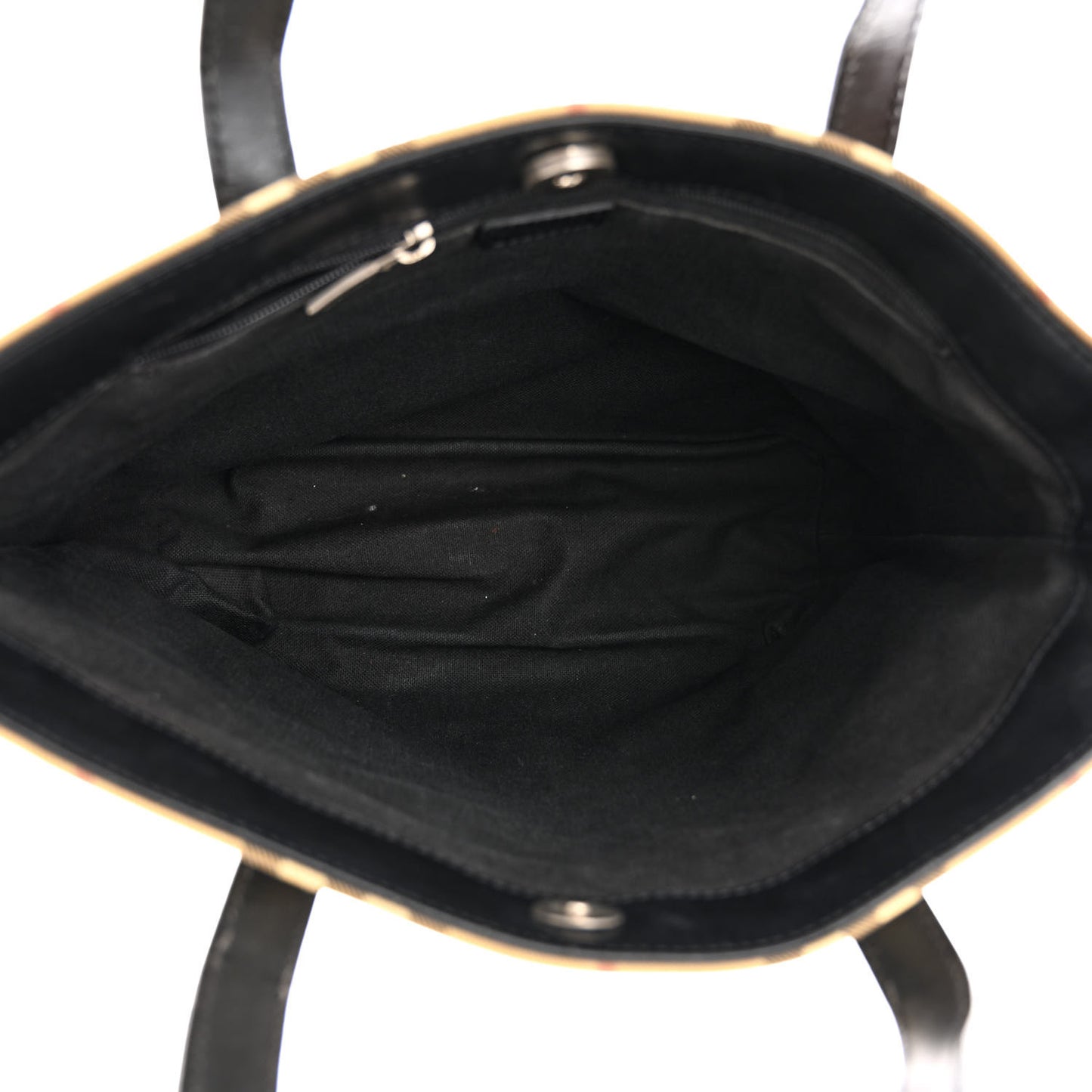 House Check Medium Tote Black
