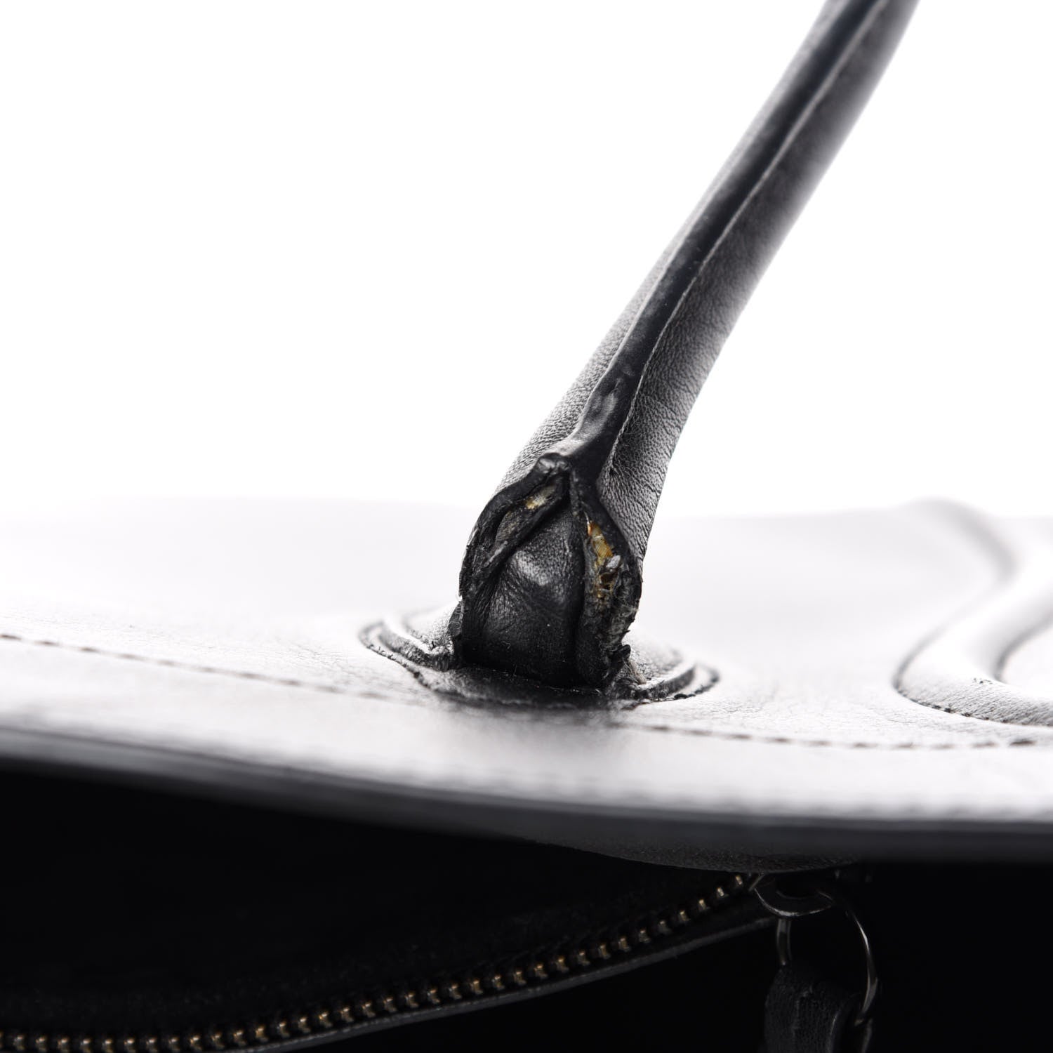 Celine Grained Calfskin Medium Phantom Luggage Black 14 of 18