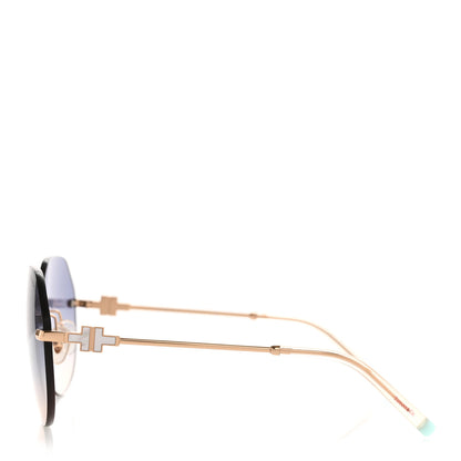 Tiffany Metal Round Sunglasses TF 3077 Rose Gold 3 of 8