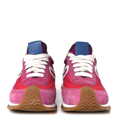 Loewe Nylon Suede Flow Runners 2.0 Sneakers 37 Gradient Pink White 3 of 10