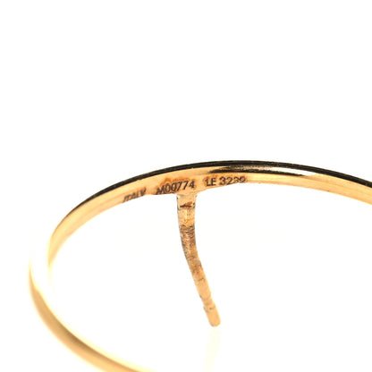 Louis Vuitton LV Eclipse Hoop Earrings Gold 4 of 4