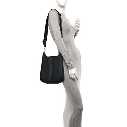 Hermes Taurillon Clemence Evelyne III PM Black 2 of 10