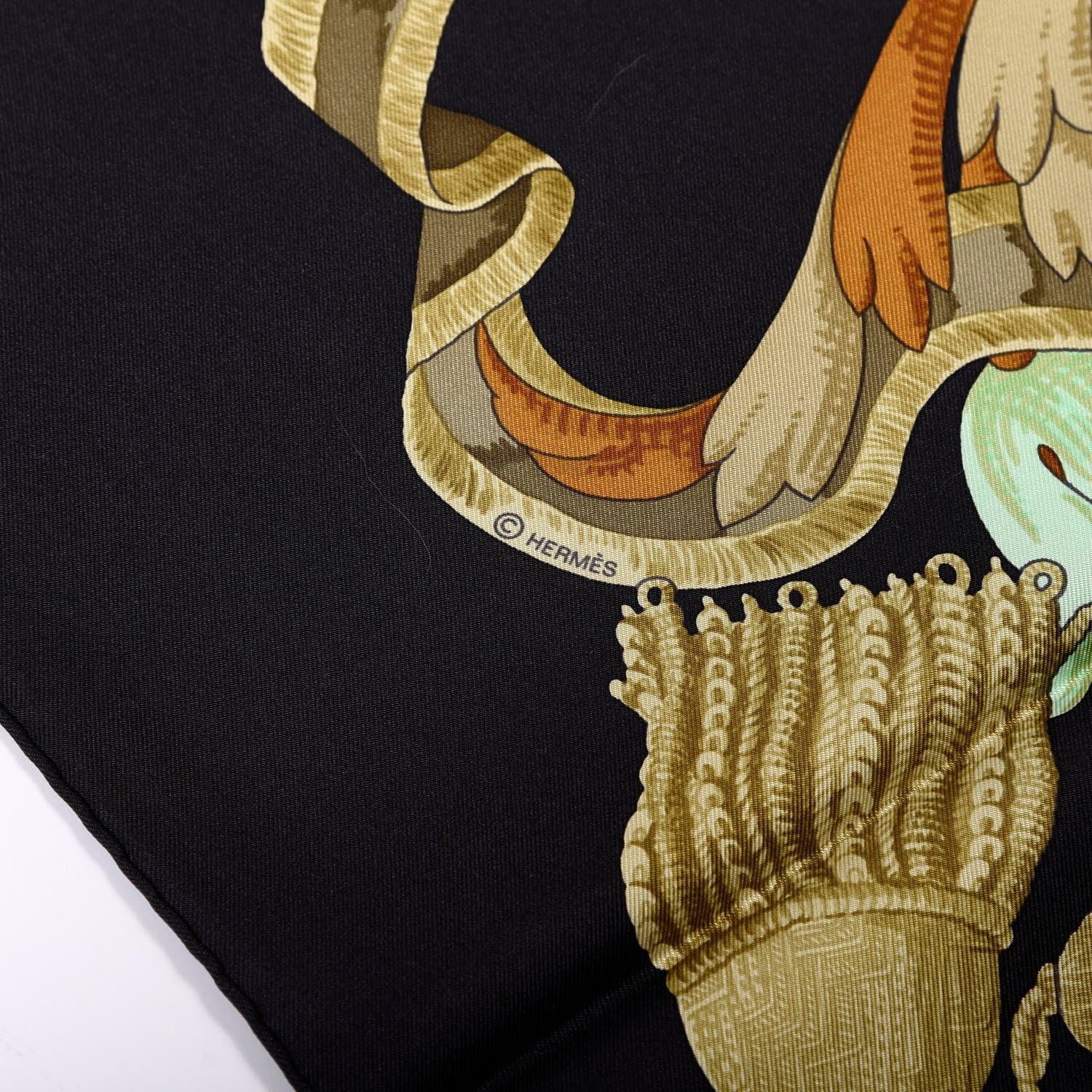 Hermes Silk Le Mors A La Conetable Scarf 90 3 of 6