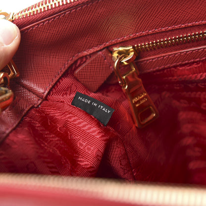 Prada Saffiano Medium Galleria Double Zip Tote Fuoco 6 of 18