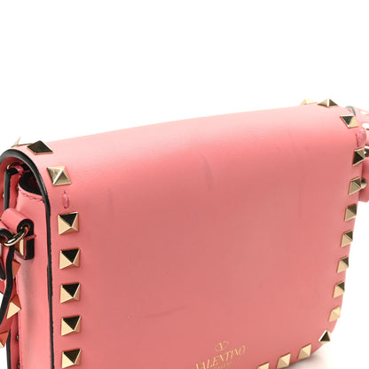 Valentino Garavani Vitello Rockstud Flap Crossbody Bag Paradise Rose 10 of 10