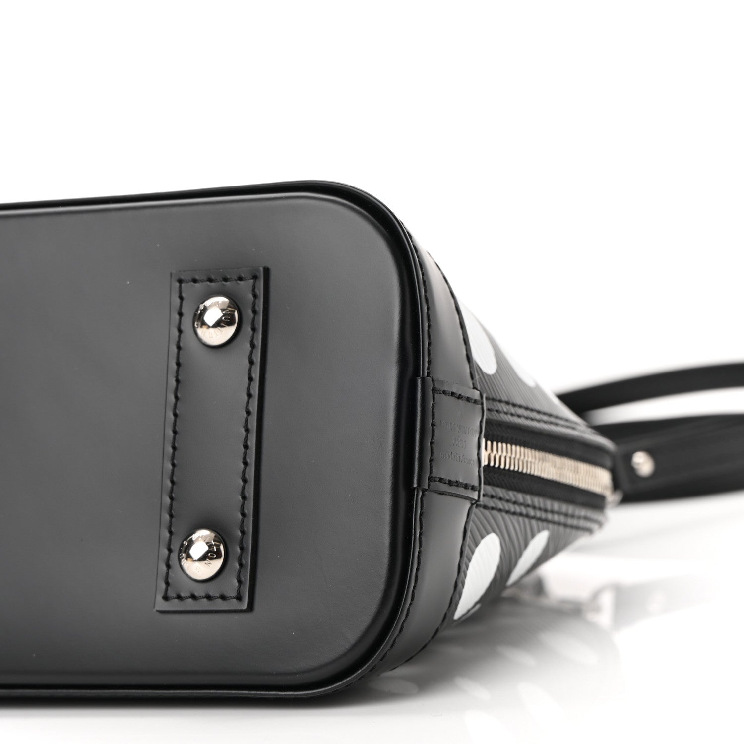 Louis Vuitton X YK Epi Alma BB Black White 9 of 10