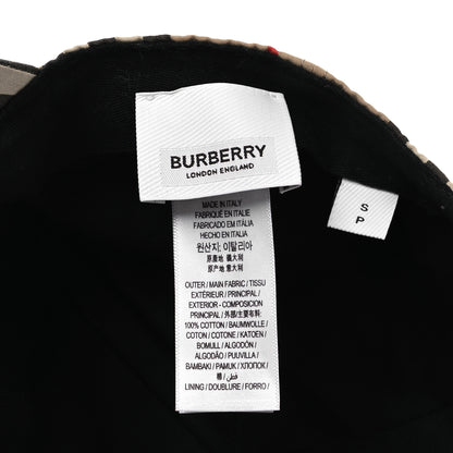 Burberry Cotton Vintage Check Monogram Baseball Hat S Archive Beige 8 of 8