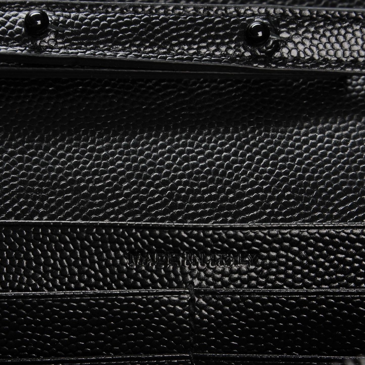 Grain De Poudre Monogram Chain Wallet Black