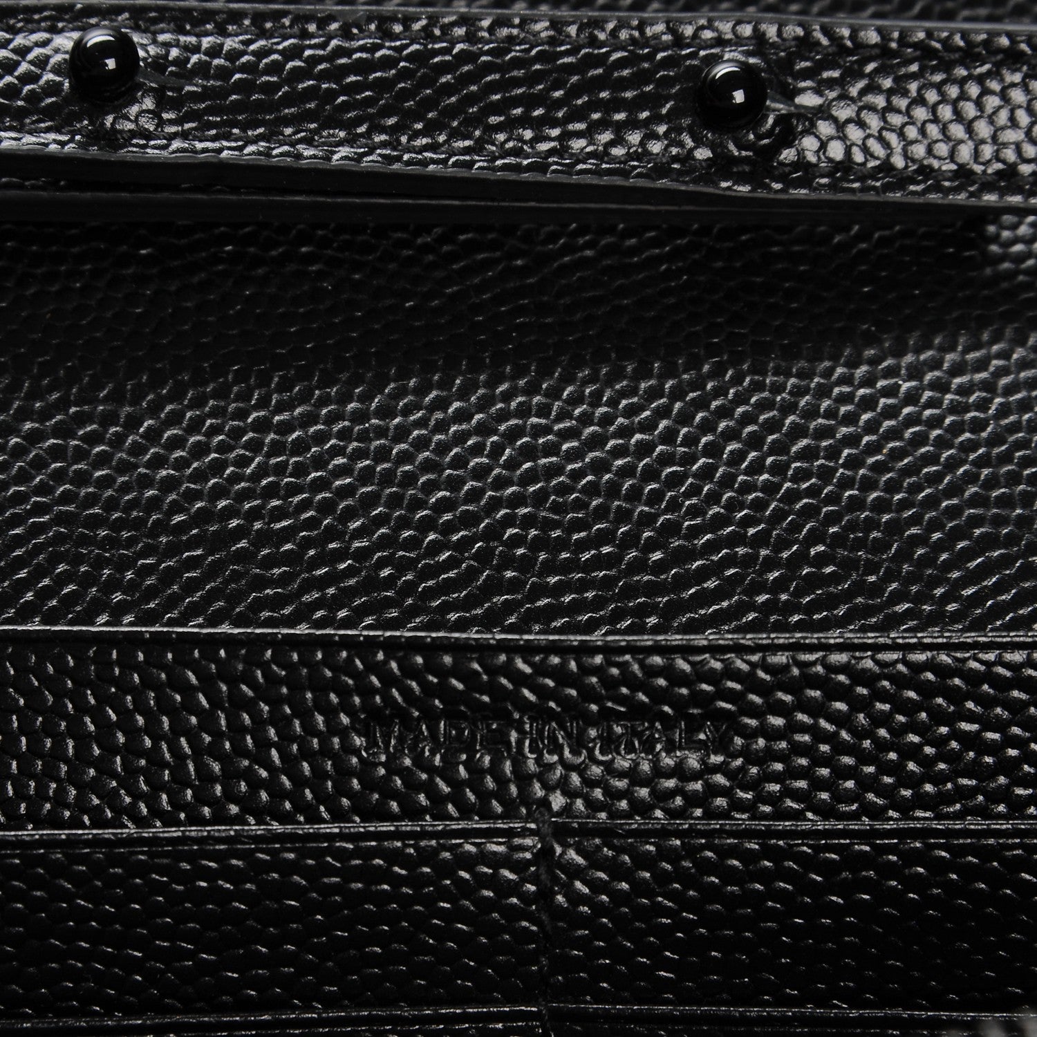 Saint Laurent Grain De Poudre Monogram Chain Wallet Black 7 of 7