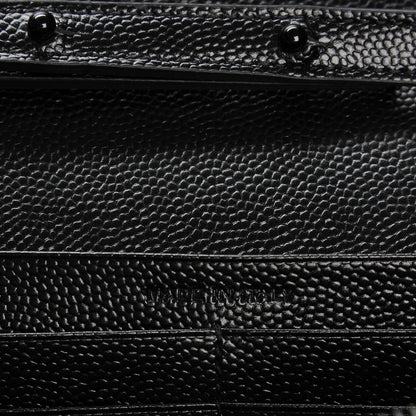 Saint Laurent Grain De Poudre Monogram Chain Wallet Black 7 of 7