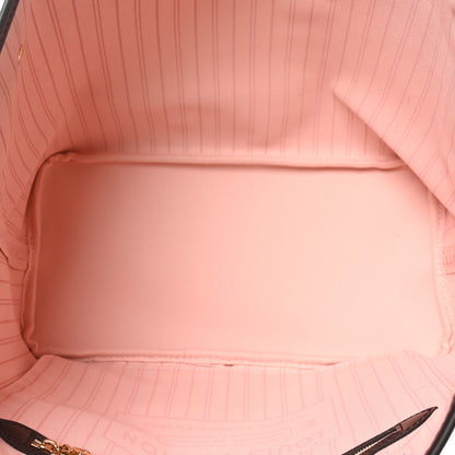 Louis Vuitton Damier Ebene Neo Neverfull MM Rose Ballerine 6 of 10