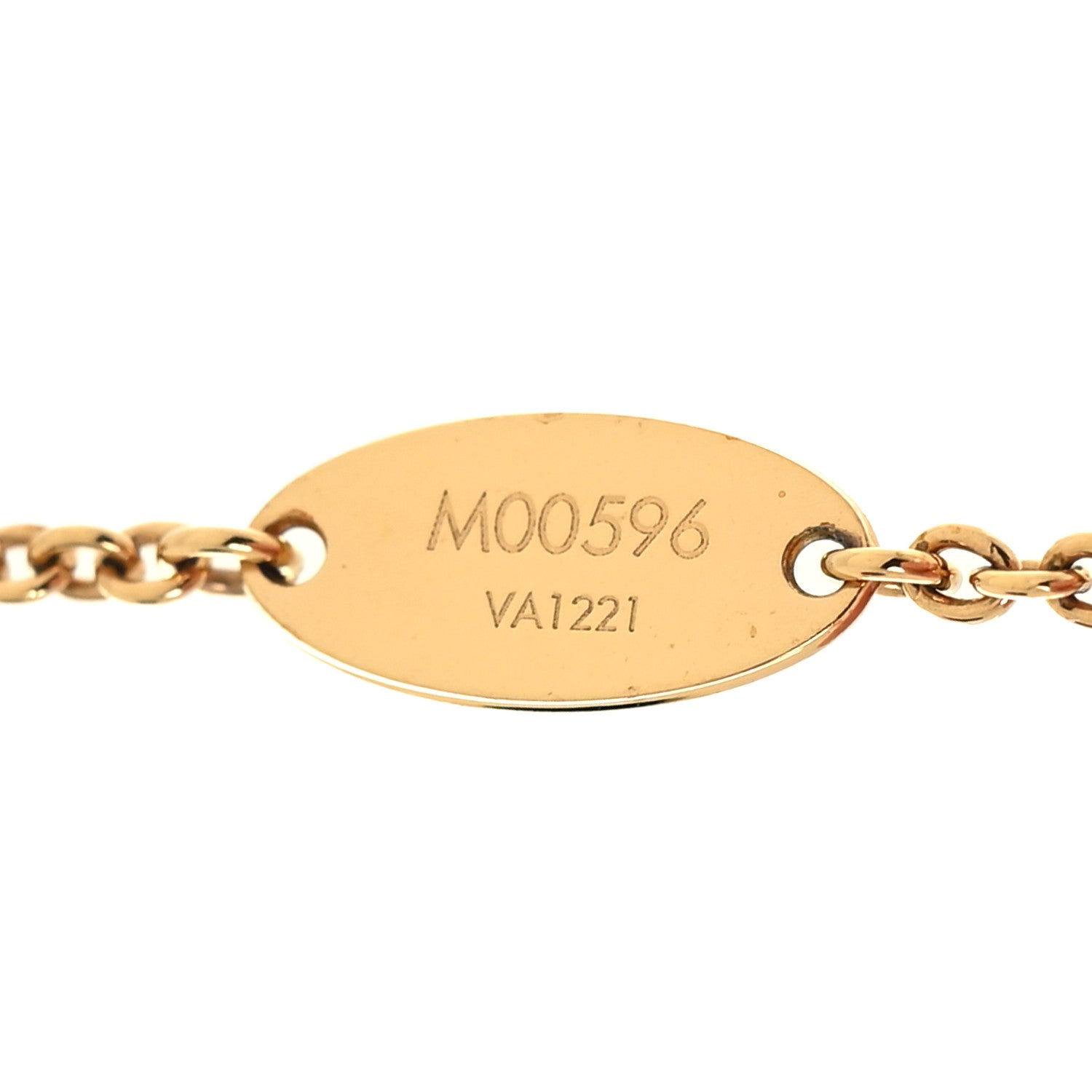 Louis Vuitton Metal Crystal LV Iconic Necklace Gold 6 of 7