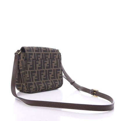 Fendi Zucca Vitello Artic Mini Messenger Bag Tobacco Castagna 3 of 13