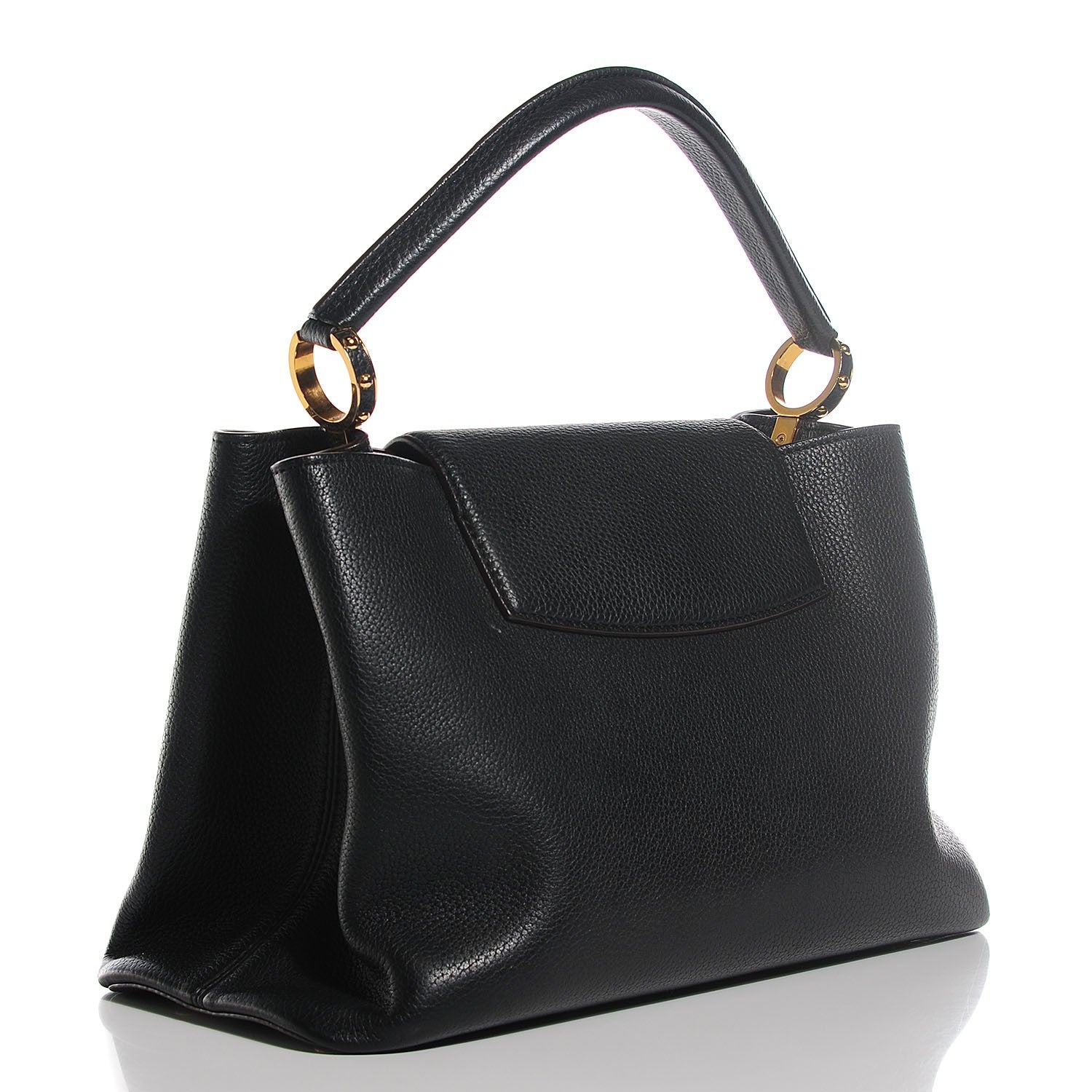 Louis Vuitton Taurillon Capucines MM Black 17 of 21
