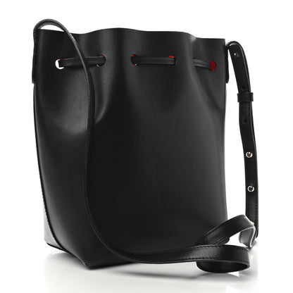 Mansur Gavriel Vegetable Tanned Calfskin Mini Bucket Bag Black Flamma 2 of 4