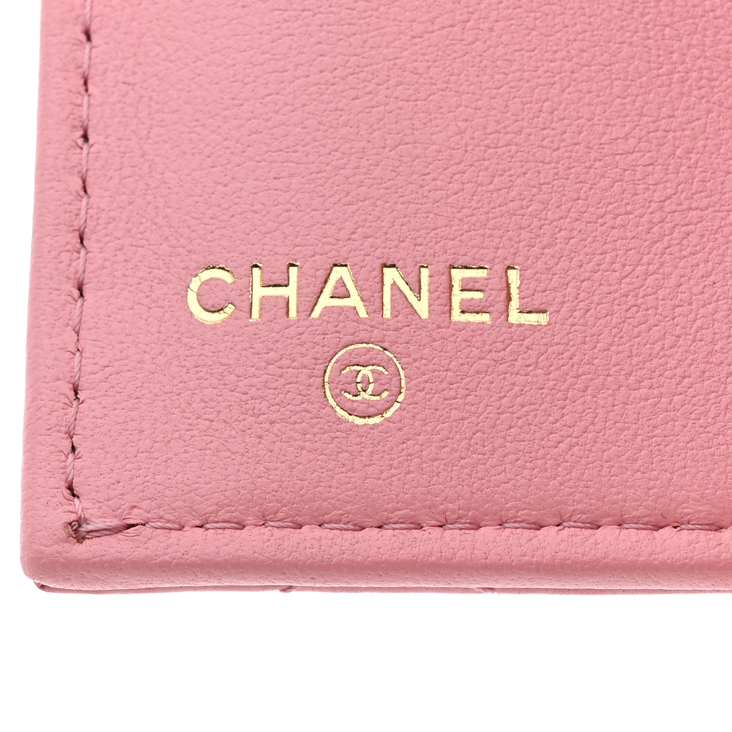 Lambskin Quilted Medium Flap Wallet Pink