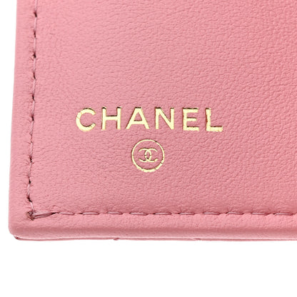 Chanel Lambskin Quilted Medium Flap Wallet Pink 6 of 9