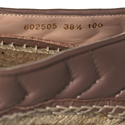 Gucci Nappa Matelasse GG Marmont Espadrilles 38.5 Tan 9 of 11