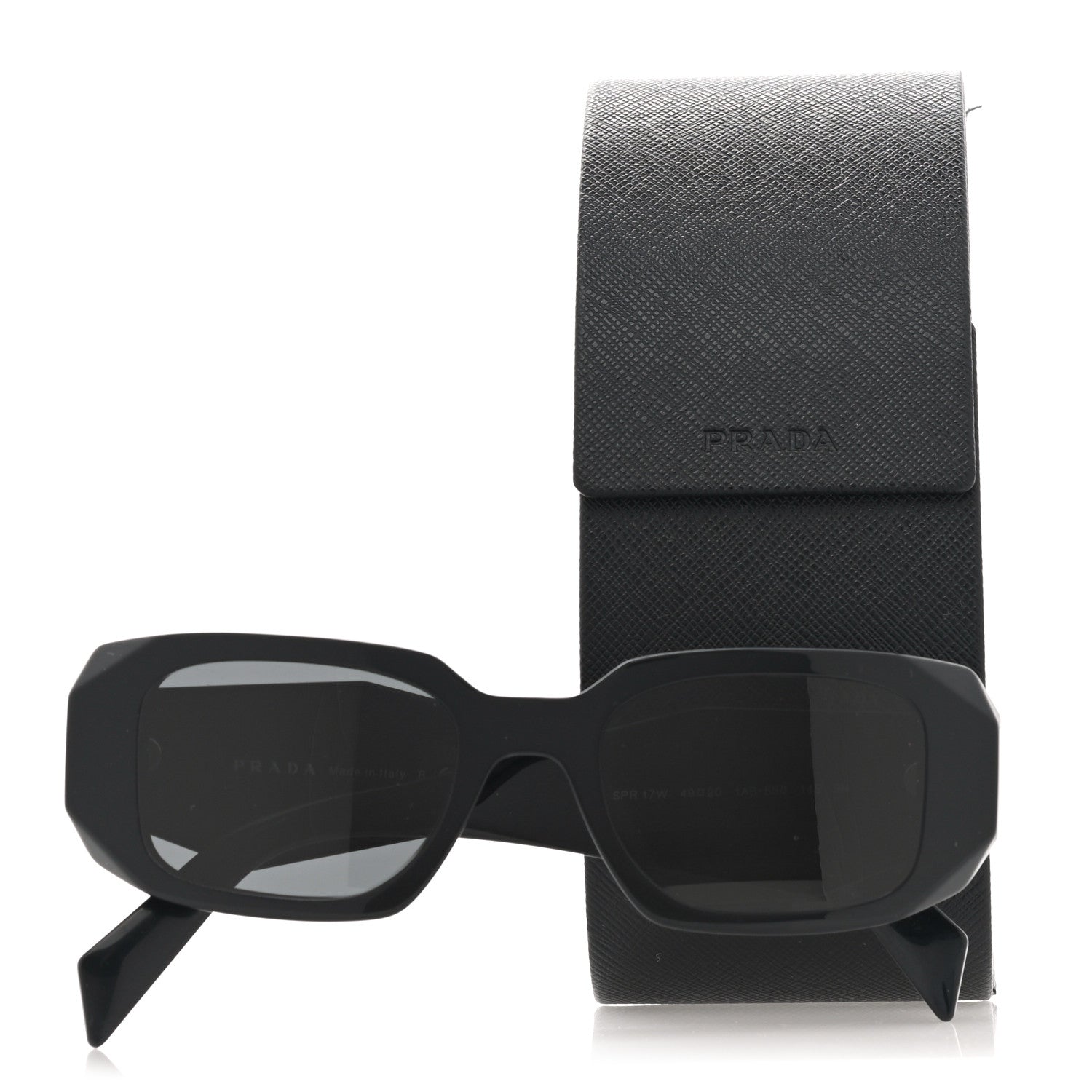 Prada Acetate Symbole Sunglasses SPR 17W Black 8 of 8
