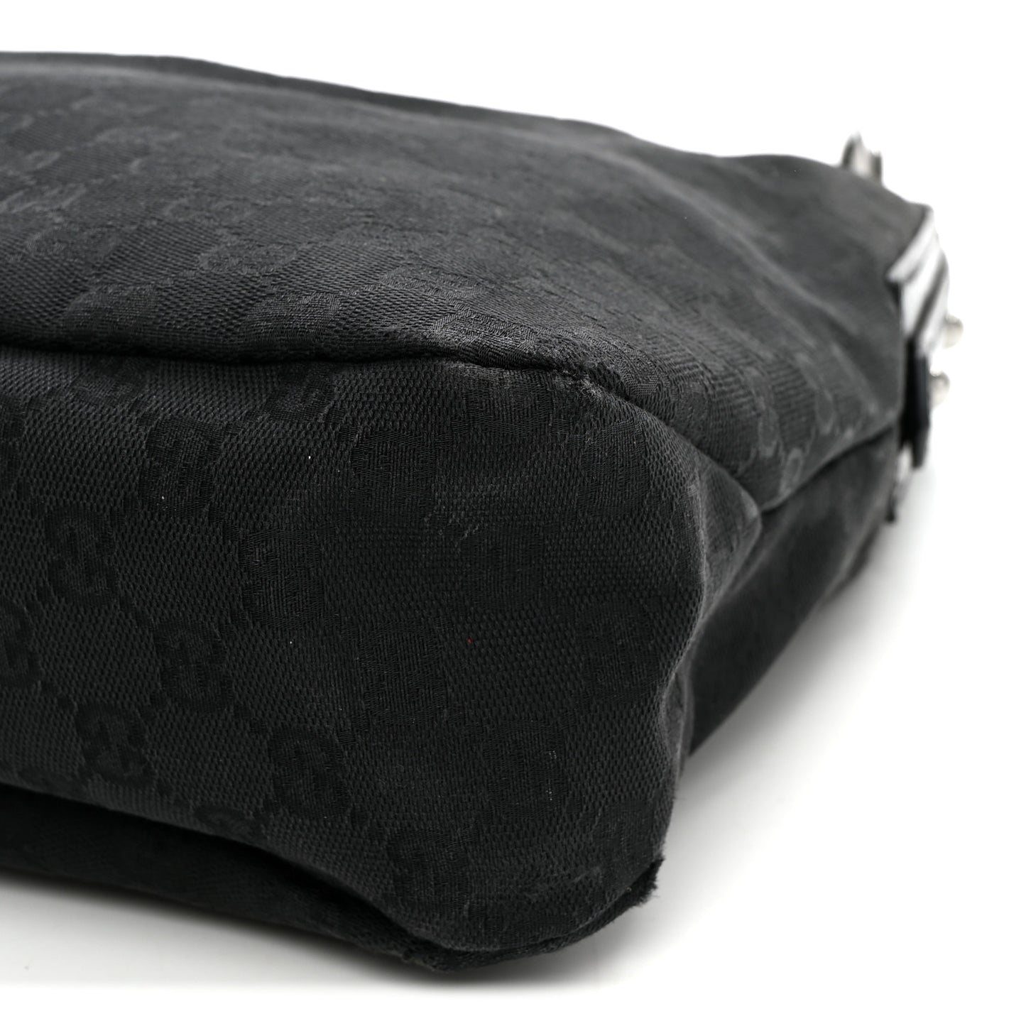 Monogram Medium Horsebit Chain Hobo Black