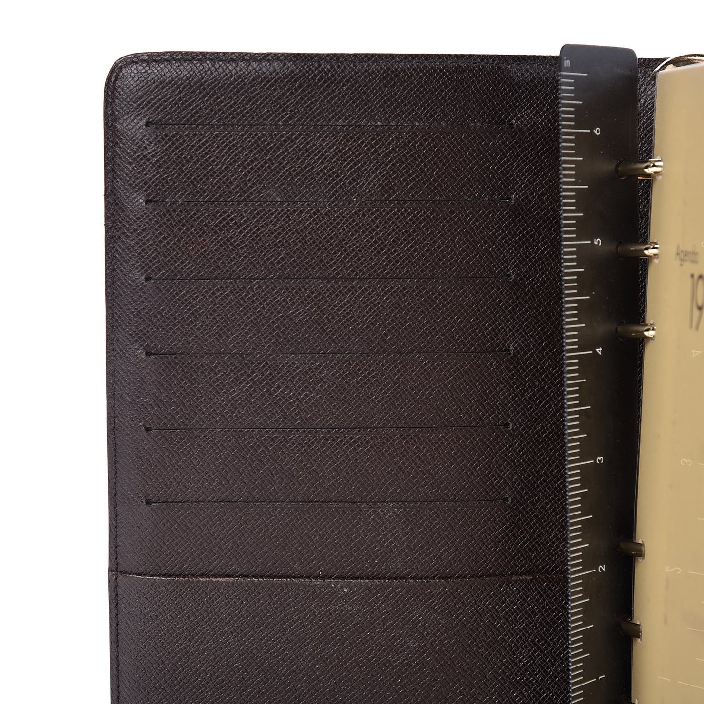 Damier Ebene Medium Ring Agenda Cover