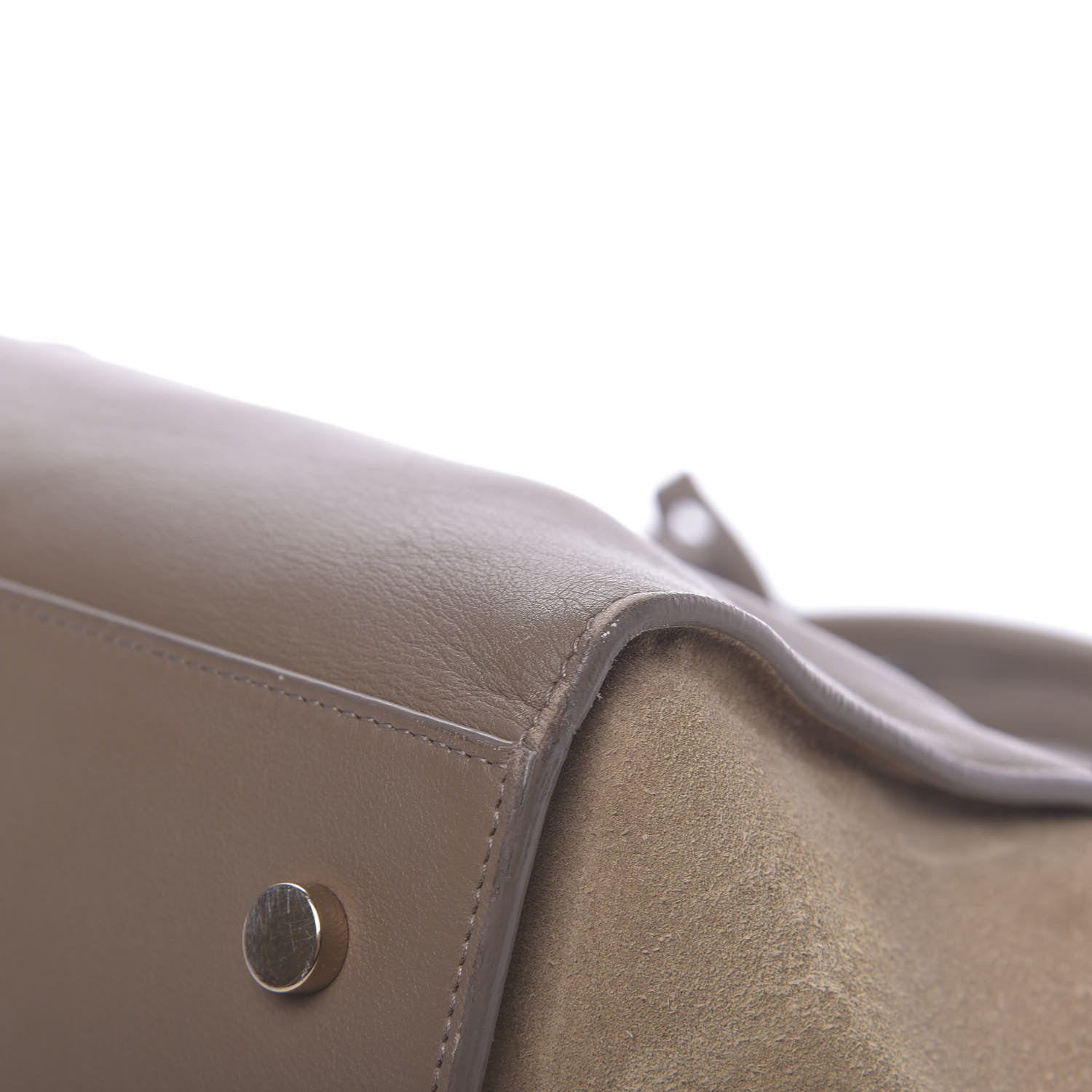 Saint Laurent Calfskin Suede Small Monogram Downtown Cabas Taupe 19 of 21